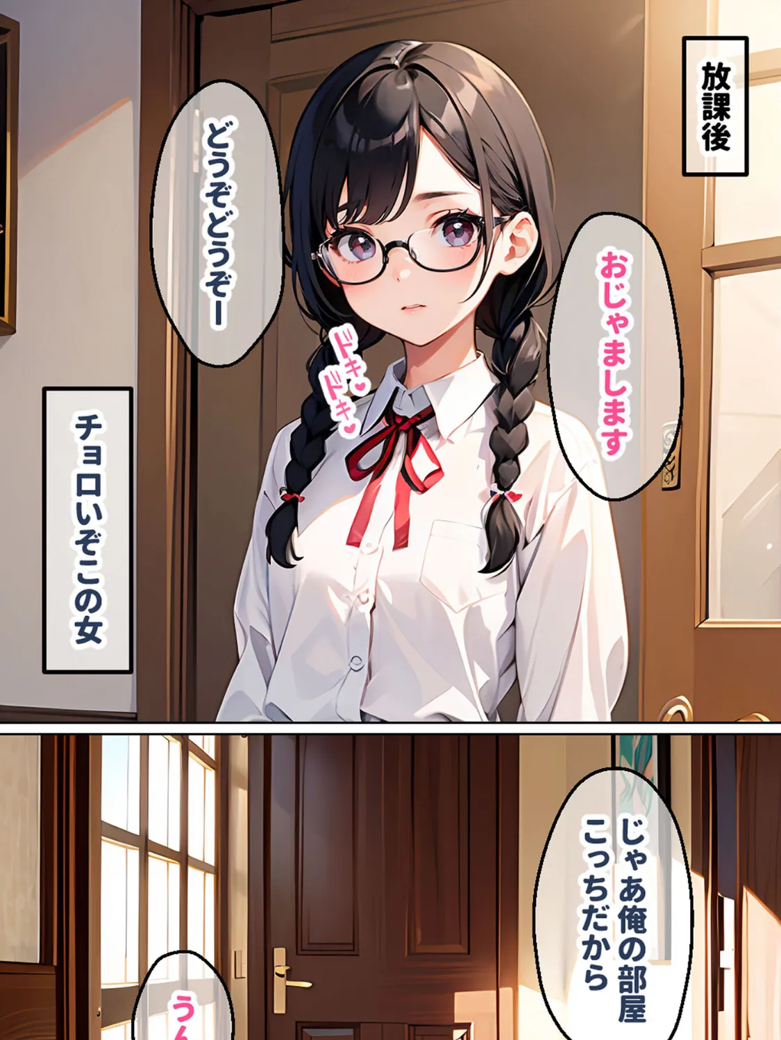 地味なオタク娘を俺好みに●●してみた モザイク版 7ページ