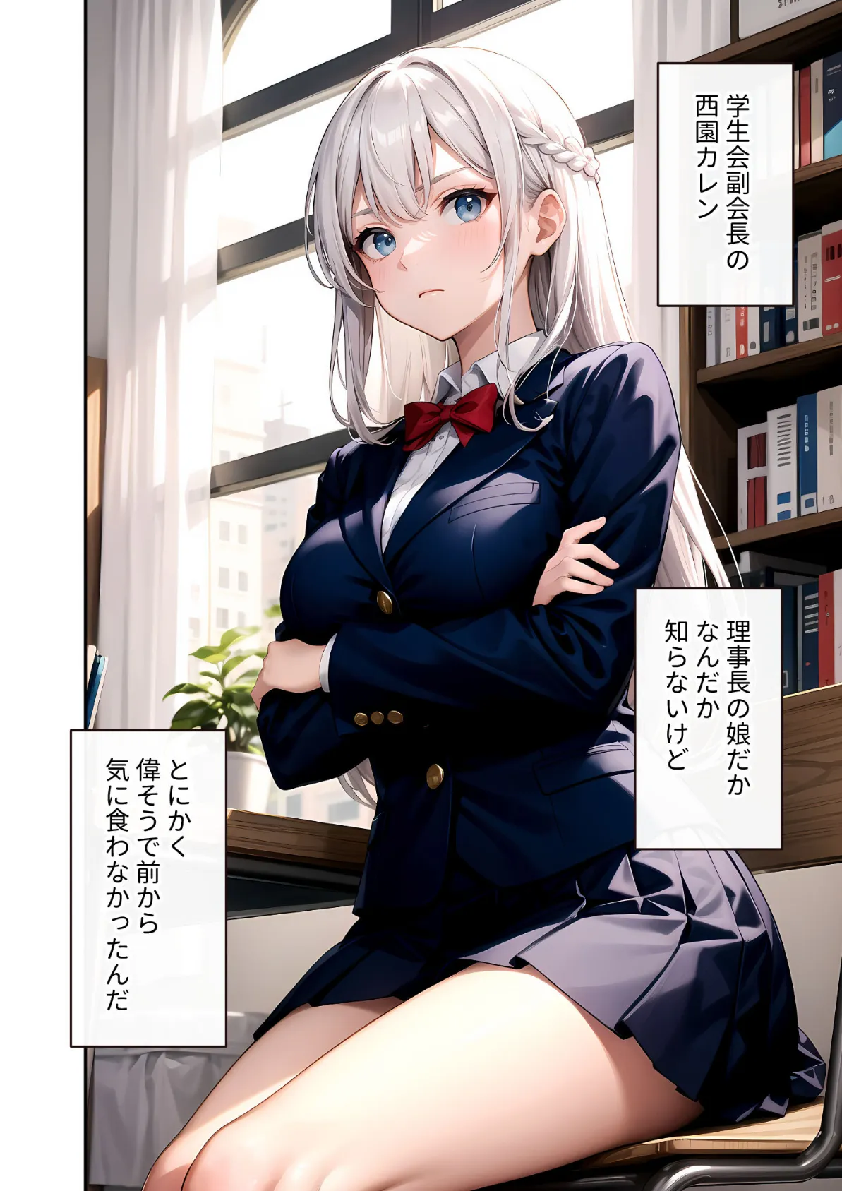 陰キャの僕、透視の力を手に入れる。第十一話 〜お嬢様副会長の乱れた息遣い〜 モザイク版 8ページ