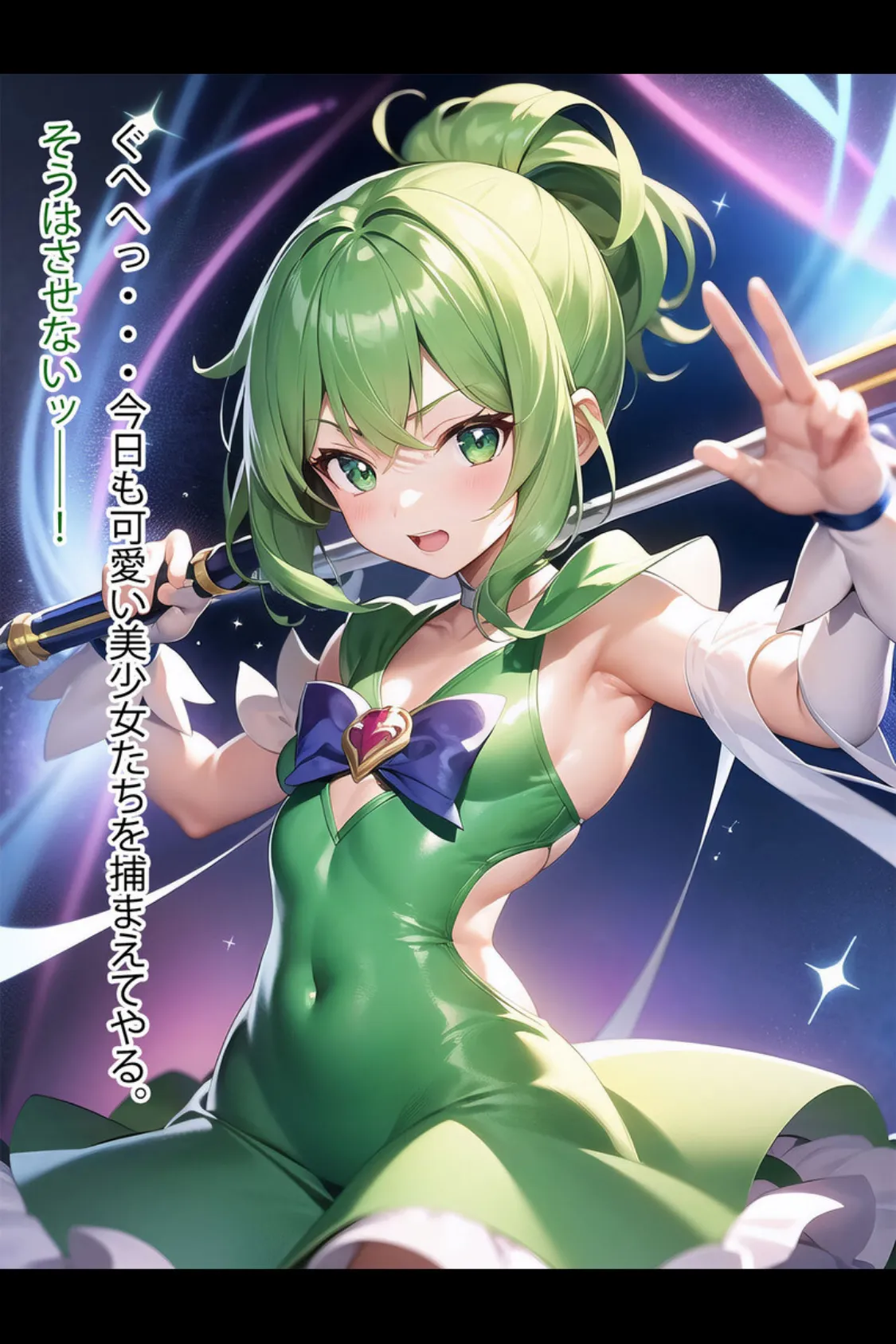 【全2作収録】禁断の悪堕ち変身ヒロイン【グリーン・シルバー編】 モザイク版 7ページ