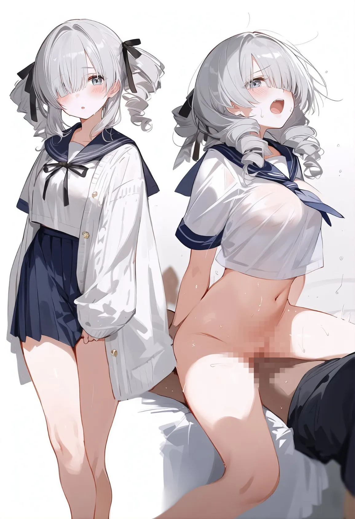 ビフォーアフター〜性欲強めな彼女が僕の前だけで見せる顔〜 モザイク版 5ページ