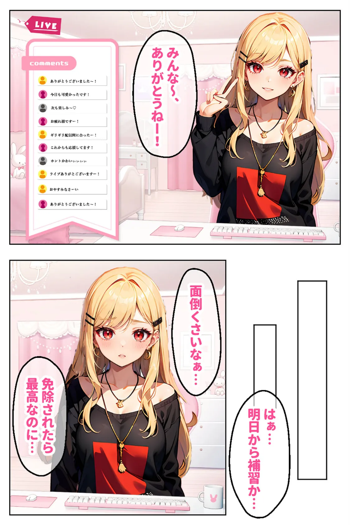 【全2作収録】見た目ギャル、中身清楚が堕ちるまで1＆2 〜金髪オトメの淫行記録〜 モザイク版 5ページ