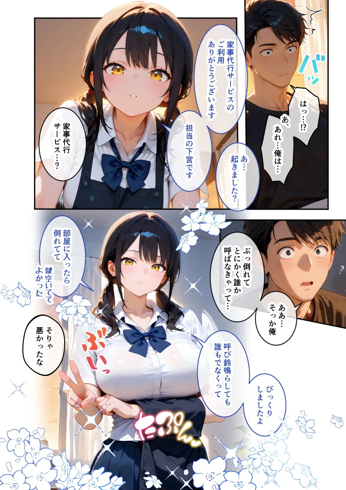 家性婦の下宮さんは竿の看病までしてくれる 〜爆乳・爆尻持ちのド変態クール女子〜 モザイク版 6ページ